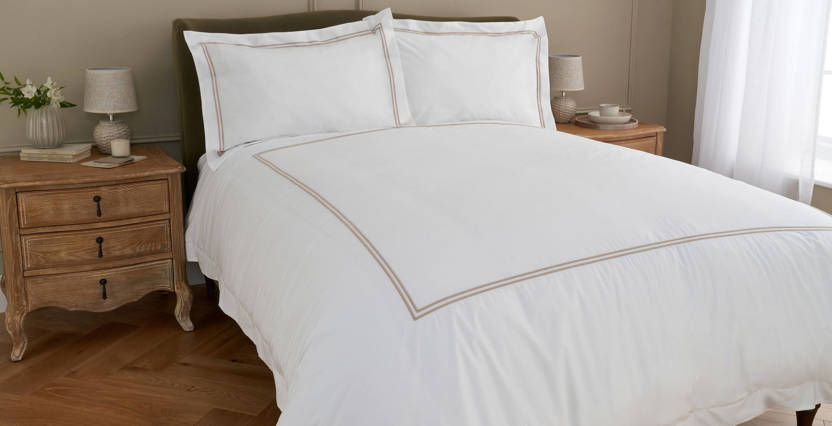 Cotton Collection Double Row Cord Bed Linen